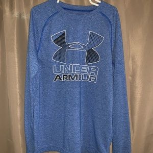 LIKE NEW - Blue Boys Under Armour Long sleeve